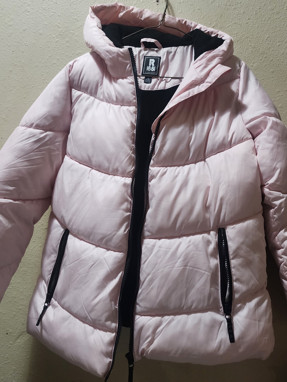 R 1881 Girls' Light Pink Hooded Puffer Jacket SIZE XL 16 GIRLS